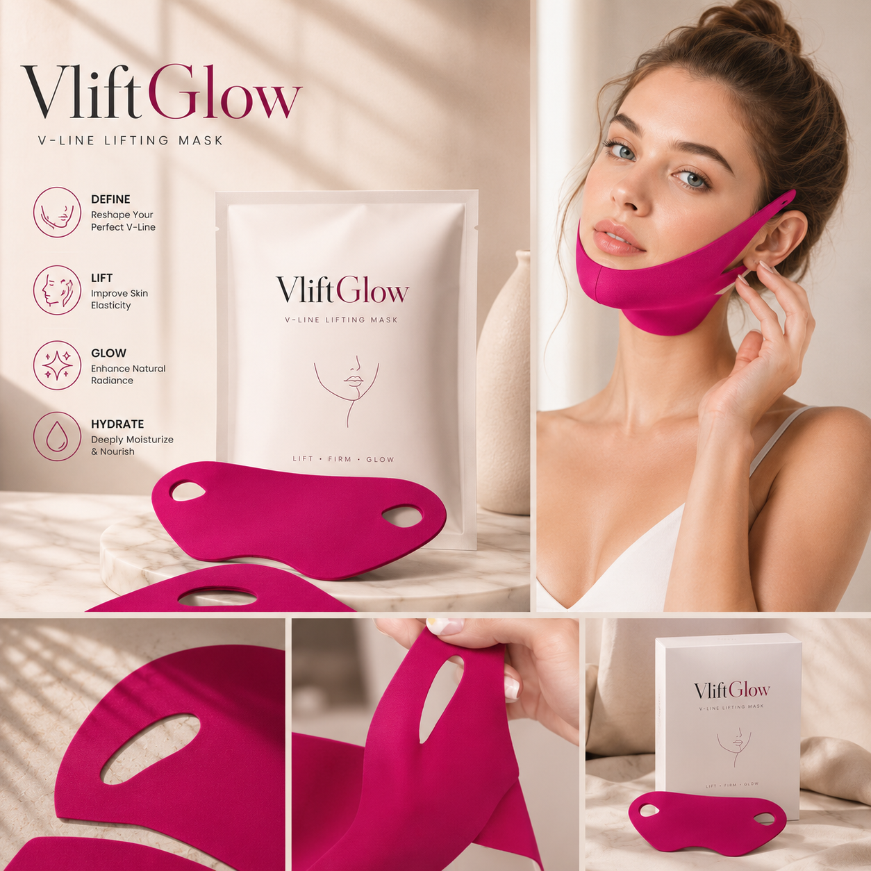 VliftGlow™ V-Line Sculpting Face Mask