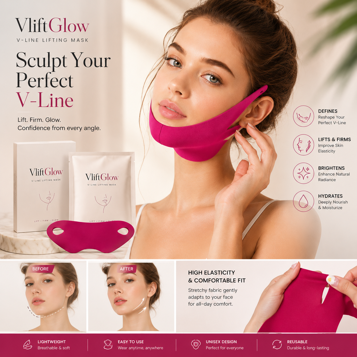 VliftGlow™ V-Line Sculpting Face Mask